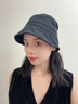 蘇木佰（SOMUBAY）簡(jiǎn)約透氣棉麻漁夫帽女士夏季百搭素顏遮陽(yáng)盆帽韓版氣質(zhì)水桶帽子潮 黑色 M(56-58cm) 曬單實(shí)拍圖