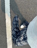 OEMG美式復(fù)古格子休閑褲子男士春秋夏季慵懶風(fēng)撞色直筒垂感闊腿長褲 藏青格 XL [建議120-135斤] 曬單實(shí)拍圖