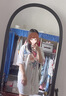 FOX.G女士睡衣女冰絲睡裙家居服性感純欲夏季孕婦睡袍短袖可外穿新款 花卉冰絲睡裙 均碼 【建議140以內(nèi)】 曬單實(shí)拍圖