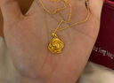 中國黃金（CHINA GOLD）玫瑰花黃金項鏈女媽媽款足金幸?；ǖ鯄嬈呦η槿斯?jié)送老婆媽媽長輩 精致包裝盒子不含項鏈 曬單實拍圖