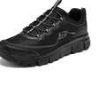 斯凱奇（Skechers）男士戶外登山鞋輕便耐磨提拉方便穿脫防滑運(yùn)動鞋舒適緩震 全黑色/BBK 42 曬單實(shí)拍圖
