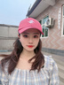 稻草人棒球帽女2025春夏新款大頭圍寬帽檐大臉顯臉小鴨舌帽男潮四季通用 粉色 均碼 常規(guī)版（54-60cm） 曬單實(shí)拍圖