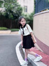 G.DUCKKIDS小黃鴨童裝女童套裝夏季薄款兒童套裝女孩中大童學(xué)院風(fēng)百褶裙衣服 學(xué)院風(fēng)套裝 150 (建議140cm 12-13歲左右)cm 曬單實(shí)拍圖