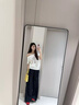 LDBE美式辣妹斜肩短袖t恤女夏季2025新款顯瘦設(shè)計感韓系露肩體恤上衣 白色 L 曬單實拍圖