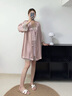 法奈蜜真絲睡袍秋季真絲睡衣女高檔性感純欲浴袍100%桑蠶絲吊帶睡裙套裝 可可粉 【沐浴露洗滌】 160(M) 曬單實(shí)拍圖