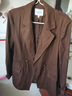 LAGOGO高級感美拉德西裝上衣女拉谷谷春秋新款氣質(zhì)時(shí)尚休閑外套 深駝色(S0) L 曬單實(shí)拍圖
