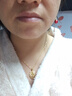 千影黃金項鏈吊墜9999足金女款孔雀鳳凰素金墜子真金素鏈水波紋按克重 足金套鏈 重4.18-4.3g(含工費30) 曬單實拍圖