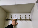 女皇世家 仿古衣鉤排鉤歐式復古掛衣鉤壁掛浴室衣帽鉤子門后衣柜衣服掛鉤 A款六鉤(總長63cm) 曬單實拍圖