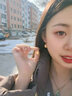 中國黃金（CHINA GOLD）郁金香黃金耳環(huán)女足金郁金香花牌耳墜教師節實(shí)用生日禮物送女友郁金香耳墜（一對 約0.6g）贈925銀耳鉤+銀鏈【耳環(huán)+項鏈兩用】 曬單實(shí)拍圖