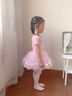 南瓜精靈兒童舞蹈服夏季女童練功服形體服芭蕾舞蓬蓬裙幼兒中國(guó)舞演出服裝 粉色【短袖】 110 (建議105-110cm 25-33斤) 曬單實(shí)拍圖