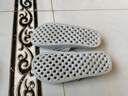 索凱特鞋底有洞的浴室帶孔拖鞋男洗澡按摩防滑家居漏水軟底透氣鏤空沖涼 淺灰色 男款2028圓粒 42-43 (適合41-42腳) 曬單實(shí)拍圖