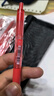 uni三菱（Uni）UMN-138中性筆按動(dòng)式水筆0.38mm學(xué)生用中性筆按動(dòng)辦公簽字筆 紅色6支裝 曬單實(shí)拍圖