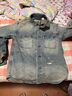 Levi's?SilverTab?25年春夏新款男士美式復(fù)古破洞牛仔夾克外套 藍(lán)灰 004GK-0001 S 曬單實(shí)拍圖