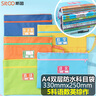 斯圖sitoo 科目分類袋 學(xué)科分類袋 分科目收納袋 文件袋拉鏈 雙層文件袋 防水文件袋 尼龍 語(yǔ)數(shù)英綜作5科目 曬單實(shí)拍圖