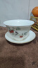 瓷牌茗茶具（cipaiming teaset）瓷牌茗 陶瓷蓋碗羊脂玉瓷三才碗家用功夫茶具泡茶碗敬茶碗 羊脂玉《事事如意》蓋碗 曬單實(shí)拍圖