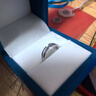 Grace Girl鉑金情侶戒指pt950白金結(jié)婚求婚高端生日實用走心禮物送女友老婆 鉑金蒹葭白露情侶對戒 曬單實拍圖