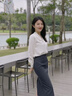 AEMAPE顯瘦V領(lǐng)真絲襯衫女2025春裝長(zhǎng)袖純色重磅桑蠶絲上衣襯衣小衫 白色 L 曬單實(shí)拍圖
