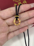 中國黃金（CHINA GOLD）乾坤圈平安扣黃金項(xiàng)鏈女足金吊墜七夕情人節(jié)禮物送女友老婆生日 [扭轉(zhuǎn)乾坤]足金平安扣吊墜+贈配繩 曬單實(shí)拍圖