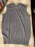U.S. POLO ASSN.馬甲男針織背心男士商務(wù)休閑含羊毛V領(lǐng)寬松打底衫裝 灰色 L 曬單實(shí)拍圖
