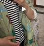 嘟嘟家童裝【一衣多穿】男童戶外服春季寶寶搖粒絨外套男女童戶外防風衣 豆綠色 120 曬單實拍圖