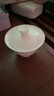 一品工坊潮州工夫茶具骨瓷蓋碗單個(gè)高檔薄胎三才泡茶碗大號不燙手陶瓷蓋碗 沁容蓋碗120cc 曬單實(shí)拍圖