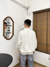 COVERNAT24秋潮牌衛(wèi)衣男女情侶款 卡通蘑菇印花寬松休閑 圓領(lǐng)長袖內(nèi)搭上衣 原色 L/175 曬單實拍圖