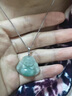 GIOIO胖東來(lái)品質(zhì)吊墜扣頭鍍18k金PT950項(xiàng)鏈扣子接頭扣配件翡翠玉扣瓜 PT950鉑金吊墜扣單針款薄吊墜 曬單實(shí)拍圖