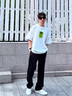 仕步凡 SIGOFAD冰絲長(zhǎng)褲子男夏季薄款休閑垂感直筒闊腿速干運(yùn)動(dòng)褲子夏季男士 黑色 XL 曬單實(shí)拍圖