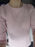皮爾卡丹純·棉七分袖t恤女夏季新款寬松中袖內搭時(shí)尚小衫洋氣打底衫上衣 (純色)BX000藕粉 2XL 曬單實(shí)拍圖