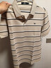 七匹狼【7A抗菌】短袖T恤男士夏季細條紋絲光純棉休閑POLO親膚舒適男裝 曬單實(shí)拍圖