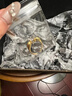 京蔻迪中古Vintage白鉆戒指輕奢高感小眾鋯石金色戒指開口戒 無 曬單實拍圖