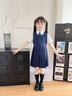 衣諾坊女童連衣裙校服套裝演出服學(xué)生 連衣裙套裝：藏青 120 曬單實拍圖