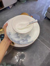 賓巧新款碗碟套裝家用景德鎮(zhèn)中式陶瓷碗盤組合輕奢喬遷送禮骨瓷餐具 千里江山62件（釉中微波金) 曬單實(shí)拍圖
