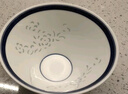 富玉餐具碗盤散件中式釉中彩家用餐具自由搭中國風(fēng)玲瓏瓷碗碟菜盤子 青韻 5寸斗笠飯碗 曬單實(shí)拍圖