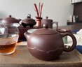 泱青韻紫砂壺原礦紫泥茶壺純全手工泡茶壺中式功夫茶具 蓮花西施 320ml 曬單實(shí)拍圖