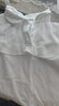 英氏（YEEHOO）女童polo衫兒童T恤中大童裝長(cháng)袖上衣學(xué)院抗菌打底衫秋 白色 165 曬單實(shí)拍圖