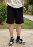 卡賓（CABBEEN）【線(xiàn)跡燙鉆】明線(xiàn)結構休閑短褲男2025夏季新款純棉百搭時(shí)尚 煤黑色01 L /175/50 曬單實(shí)拍圖