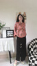 布符（Cloth Fu）布符2025年夏季新品旗袍領(lǐng)手工一字扣旗袍上衣女裝復(fù)古顯瘦氣質(zhì)款 粉真絲 M 曬單實拍圖