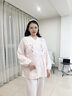 家の時(shí)光（Ht-home）月子服夏季薄款產(chǎn)后孕婦睡衣兩件套哺乳衣產(chǎn)婦女待產(chǎn)懷孕期家居服 牡丹粉*上衣+褲子 L     建議125~145斤左右穿著(zhù) 曬單實(shí)拍圖
