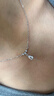 小米星旁白jewelry立體鋯石項鏈女輕奢小眾925鎖骨鏈感夏季銀飾 銀色 現貨 曬單實(shí)拍圖