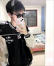 益帛棒球服男春季新款美式高街字母刺繡拼色簡約休閑寬松上衣夾克外套 黑色 XL 【建議125-140斤】 曬單實拍圖