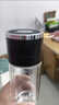 尚佳幫摔不壞的鋼化玻璃杯防摔打不碎的大號套裝防爆男女隨手保溫出差過(guò) 黑【速開(kāi)加厚】 350ml 曬單實(shí)拍圖