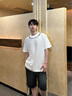 卡賓（CABBEEN）【針織黑?！繌椓εＷ卸萄澞?025夏季寬松透氣百搭五分休閑褲 煤黑色01 XL /180/52 曬單實(shí)拍圖