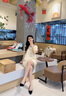 clotho Rennie品牌女裝小香風連衣裙女2025夏季新款小個子休閑減齡遮肉顯瘦裙子 米白撞黑色 M 100-115斤 曬單實拍圖