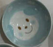 NITORI宜得利家居 家用陶瓷餐具小孩飯碗可愛(ài)動(dòng)物圖案甜品沙拉兒童飯碗 橢圓盤(pán) 微笑狗狗 曬單實(shí)拍圖
