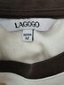 LAGOGO撞色插肩袖T恤衫女拉谷谷春秋新款減齡三熊開懷長袖上衣 白棕(VU) M 曬單實拍圖