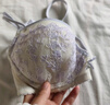華歌爾（Wacoal）藍(lán)標(biāo) 日系刺繡透氣圓潤(rùn)軟支撐文胸內(nèi)衣女WB34K4 遠(yuǎn)山紫 75B 曬單實(shí)拍圖