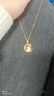 中國(guó)黃金CHINA GOLD本命蛇年黃金項(xiàng)鏈女足金蛇盤兔吊墜七夕情人節(jié)禮物送女友老婆生日 京速達(dá)-足金望月蛇兔和田玉吊墜贈(zèng)S925鏈 曬單實(shí)拍圖
