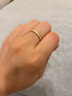 萊紳通靈排鉆戒指18K金鉆戒女漫步塞納河求婚結(jié)婚禮物 【悅己禮物】黃18K金 14號(hào) 曬單實(shí)拍圖
