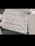 南極人（NanJiren）大豆被子春秋被子四季通用被芯150x200cm棉被褥空調被可機洗裸睡 白拼淺綠【提花皺皺紗 柔軟透氣】 150x200cm【約4斤重】 曬單實(shí)拍圖